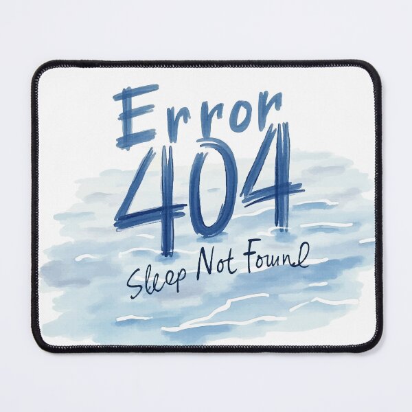 Item preview, Error 404 Sleep Not Found - Funny Tech Geek Shirt designed and sold by Moss and Moon Studio.
