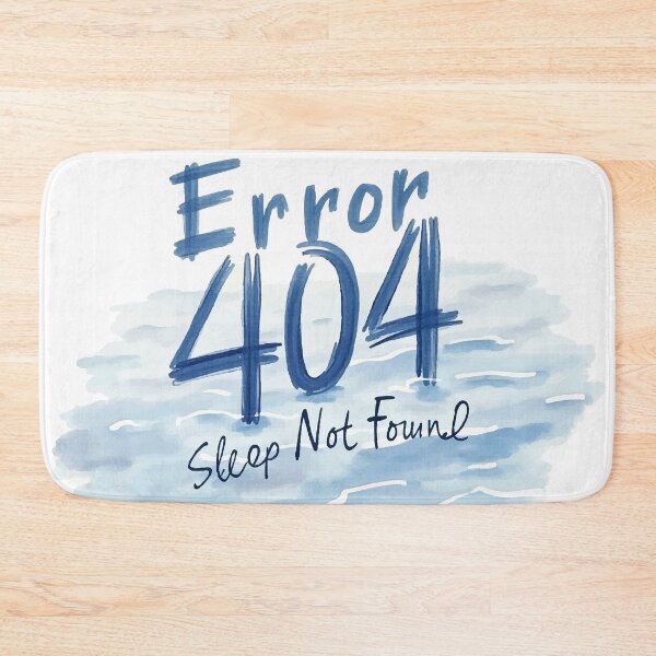 Item preview, Error 404 Sleep Not Found - Funny Tech Geek Shirt designed and sold by Moss and Moon Studio.