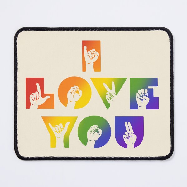 Item preview, ASL I Love You Rainbow  designed and sold by nukartDesigns.