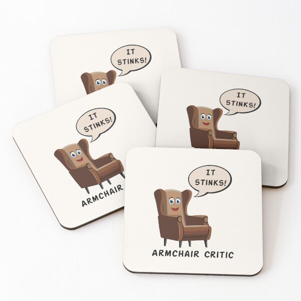 Item preview, Armchair Critic with speech bubble designed and sold by eldram.