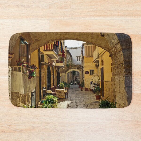 Item preview, Bari Italy Stone Alley - Sunlit Passageway Photography in Historic Citta Vecchia designed and sold by caracatita75.
