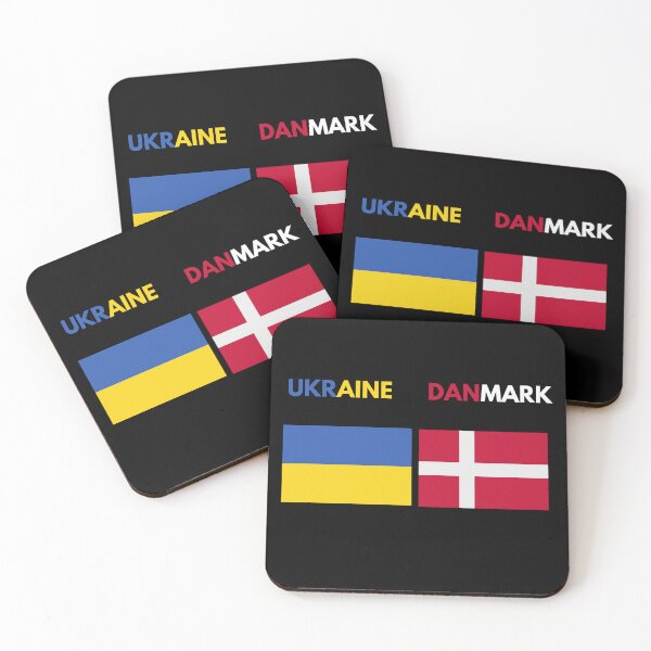 Item preview,  Ukraine Danmark flags Stand with Ukraine designed and sold by T-shirtsMZH.