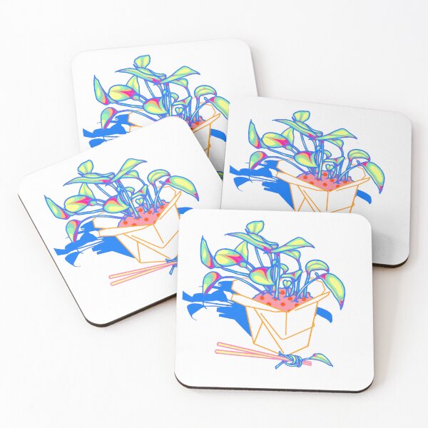 Item preview,  White pothos in a takeout box designed and sold by Radicalyul.