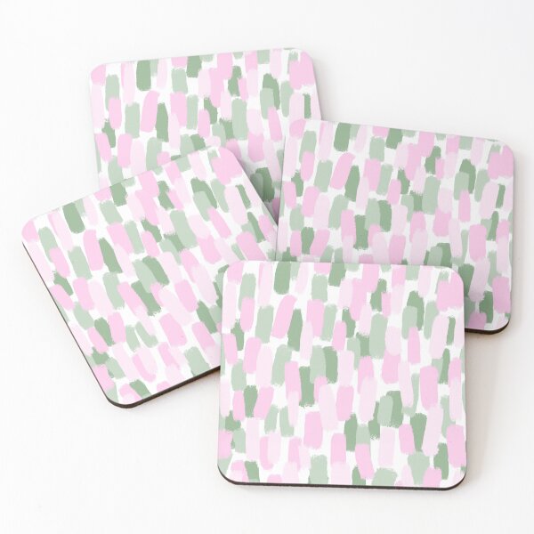 Item preview, Abstract, Pink and Green , Paint Brush Strokes Effect designed and sold by OneThreeSix.
