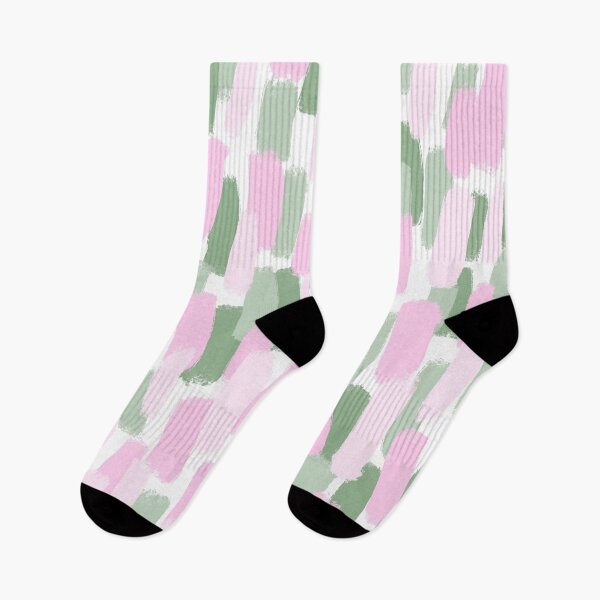 Item preview, Abstract, Pink and Green , Paint Brush Strokes Effect designed and sold by OneThreeSix.