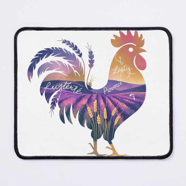 Item preview, Exploring France - gallic rooster and lavender fields designed and sold by wanderenergi.