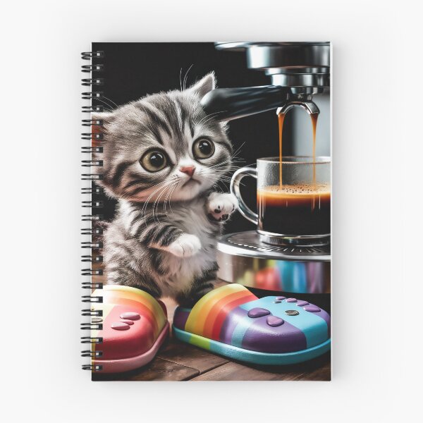 Item preview, Cat with coffee designed and sold by QuanntixArt.