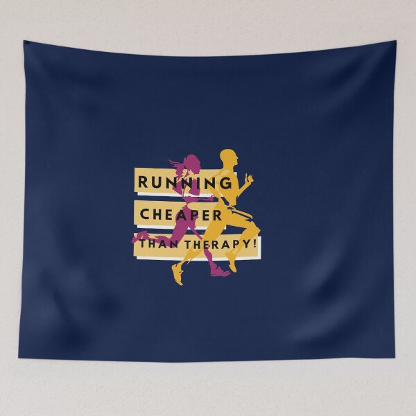 Item preview, Running Cheaper Than Therapy! designed and sold by PrintableHaven.
