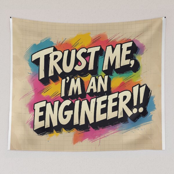 Item preview, Trust Me, I'm an Engineer - Funny Engineering Shirt designed and sold by Moss and Moon Studio.