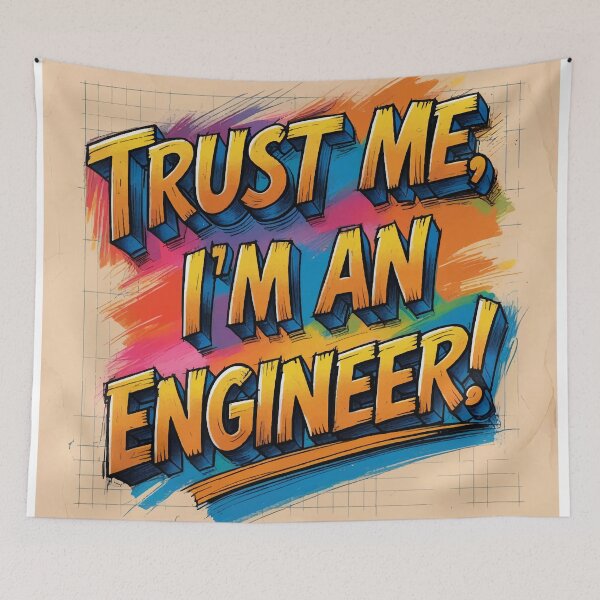 Item preview, Trust Me, I'm an Engineer - Funny Engineering Shirt designed and sold by Moss and Moon Studio.