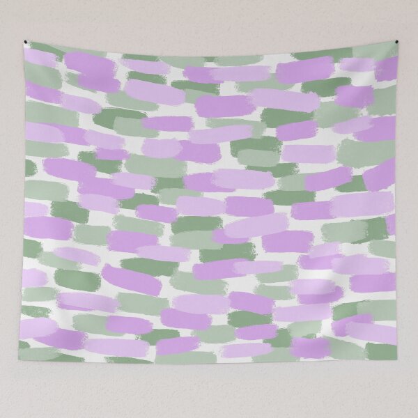 Item preview, Abstract, Purple and Green, Paint Brush Strokes Effect designed and sold by OneThreeSix.