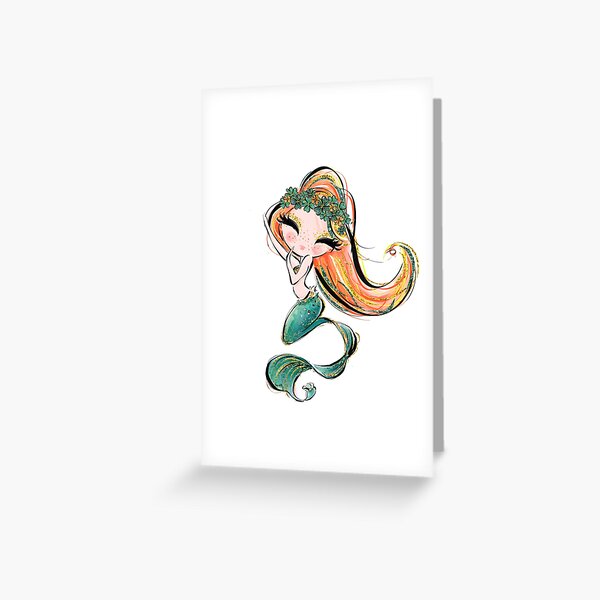 Item preview, Cute Redhead Mermaid designed and sold by KaramfilaS.