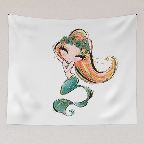 Item preview, Cute Redhead Mermaid designed and sold by KaramfilaS.
