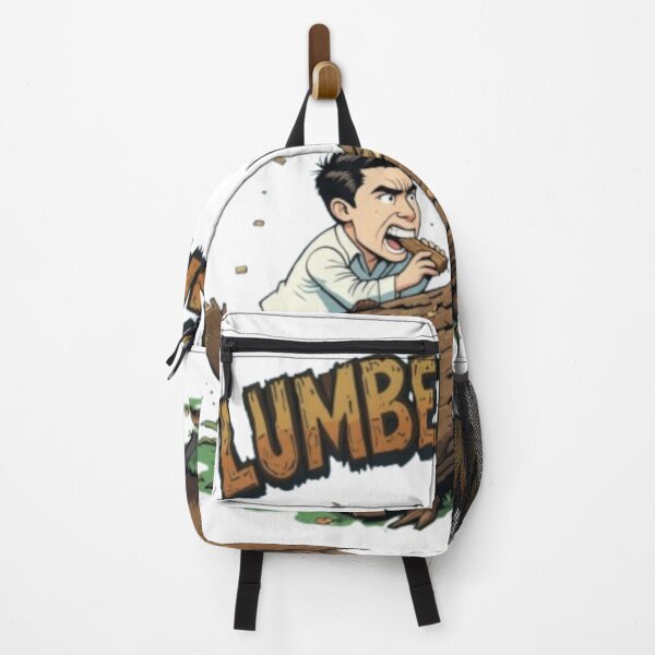 Item preview, Lumber Game Design - Beaver vs Human Competition, Funny Cartoon designed and sold by Rapica.