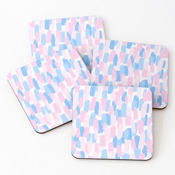 Item preview, Abstract, Pink and Blue, Paint Brush Strokes Effect designed and sold by OneThreeSix.