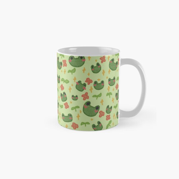 Item preview, Cute Froggy Pattern – Adorable Green Frogs with Flowers designed and sold by simple-goose.