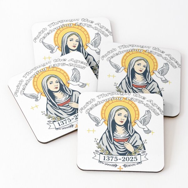 Item preview, T-shirt Design for the 1375-2025 Commemoration with Virgin Mary and Doves designed and sold by MaviArt-ADesign.