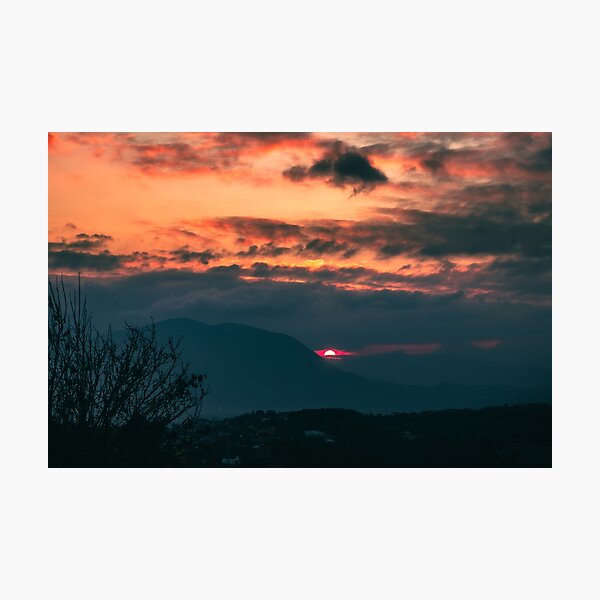 Item preview, Sunset behind clouds designed and sold by aki-photopedia.