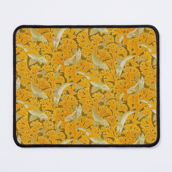 Item preview, FISHES AND YELLOW ALGAES Art Nouveau Animal Pattern designed and sold by BulganLumini.