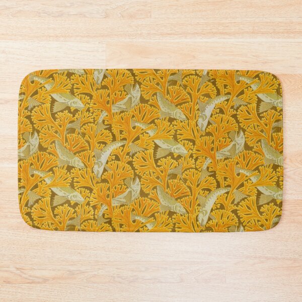 Item preview, FISHES AND YELLOW ALGAES Art Nouveau Animal Pattern designed and sold by BulganLumini.