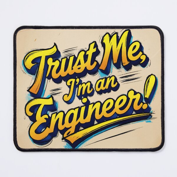 Item preview, Trust Me, I'm an Engineer – Funny Engineering Quote Design designed and sold by Moss and Moon Studio.