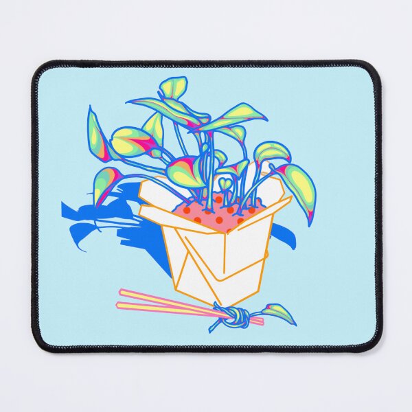 Item preview, Blue pothos in a takeout box designed and sold by Radicalyul.