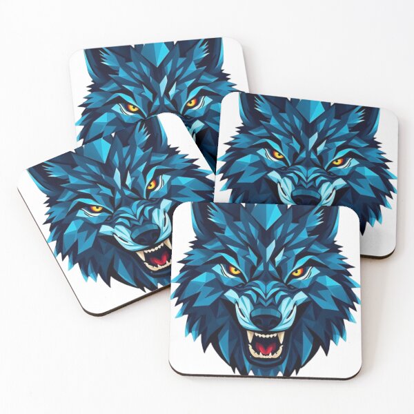 Item preview, Geometric Wolf Head: Fierce Elegance designed and sold by Farsky-Fashion.