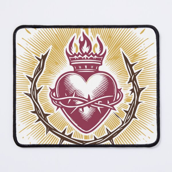 Item preview, Cuore Sacro con fiamme designed and sold by Turco-Design.