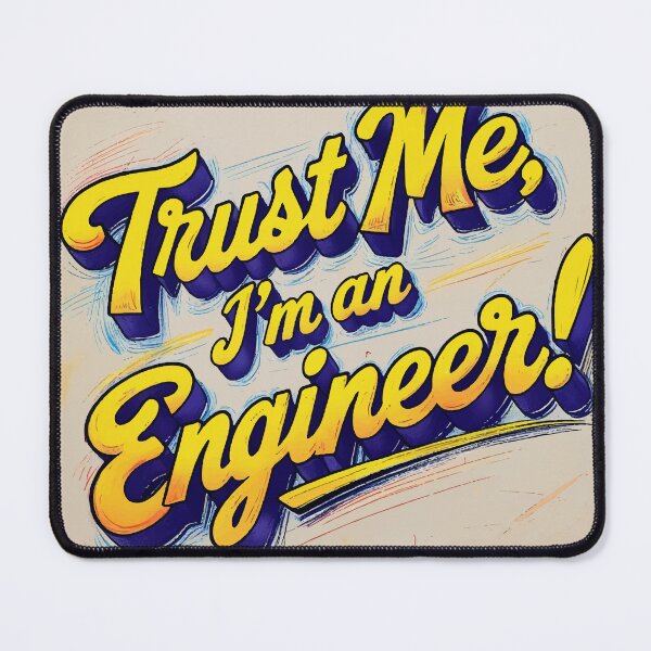 Item preview, Trust Me, I'm an Engineer – Funny Engineering Quote Design designed and sold by Moss and Moon Studio.