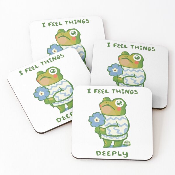Item preview, Funny Frog Sticker - 'I Feel Things designed and sold by JossDesign15.