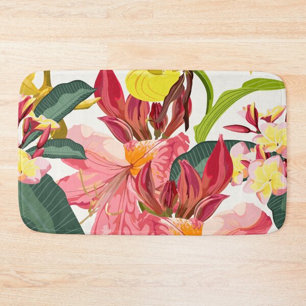 Item preview, Seamless pattern with pink Oleander, orchids, plumeria flowers. Rhododendron Cosmopolitan flowers. designed and sold by MatyKotiv.
