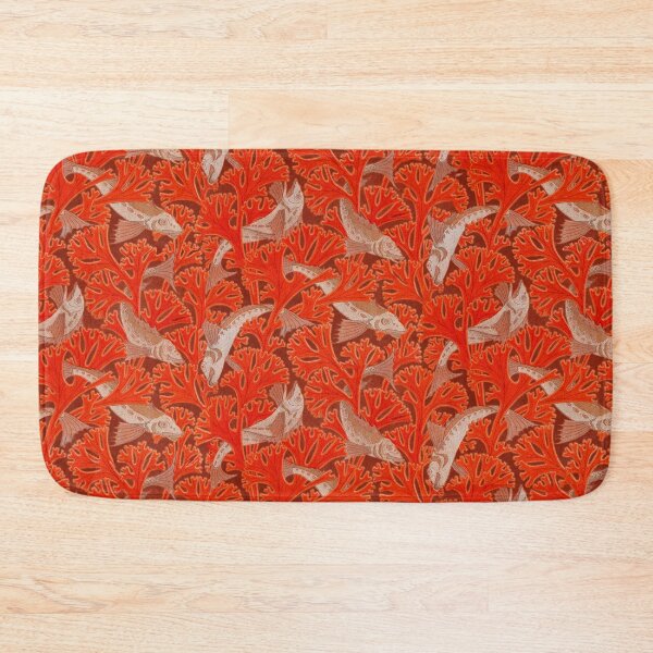 Item preview, FISHES AND RED ALGAES Art Nouveau Animal Pattern designed and sold by BulganLumini.