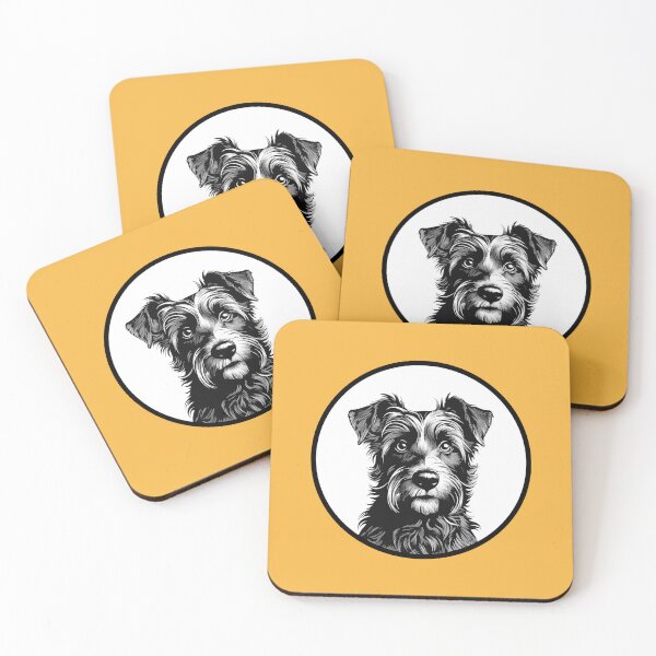 Item preview, Border Terrier Cameo Style Dog Portrait designed and sold by Adam Regester.