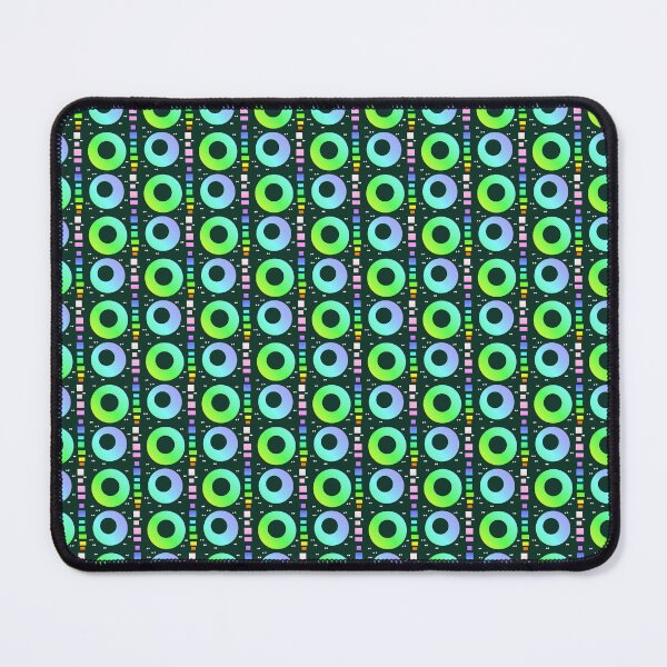 Item preview, Green blue aesthetic contrast colors circles | Green circle pattern designed and sold by lausn.