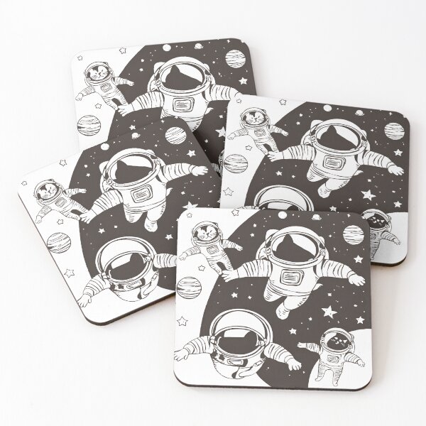 Item preview, "Cosmic Catstronauts - Feline Space Explorers" designed and sold by WeirdSketcher.