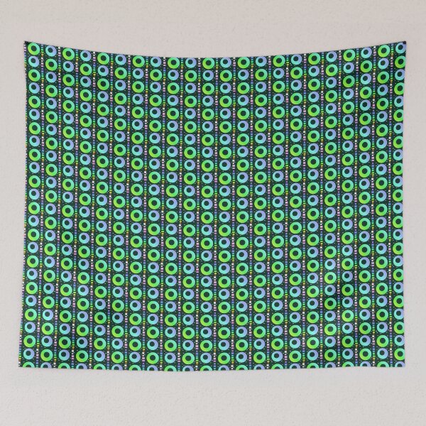 Item preview, Green blue aesthetic contrast colors circles | Green circle pattern designed and sold by lausn.