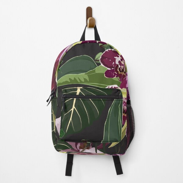 Item preview, Seamless pattern with violet tropical flowers and leaves. designed and sold by MatyKotiv.