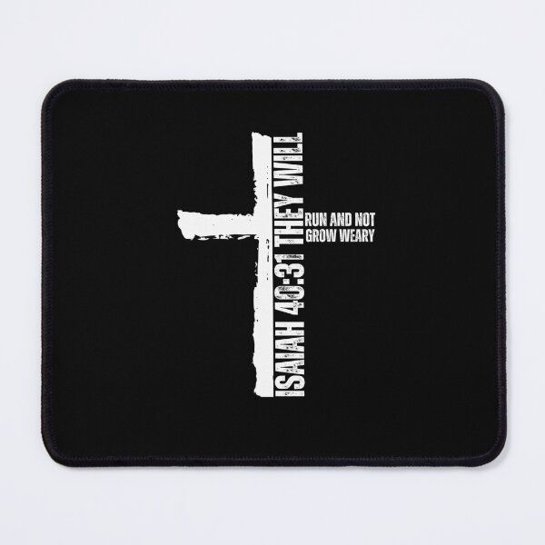 Item preview, They will run and not grow weary workout gym cross passage designed and sold by snowry.