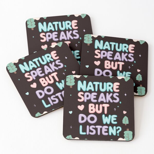 Item preview, Nature Speaks But Do We Listen Typography designed and sold by ibobo4656.