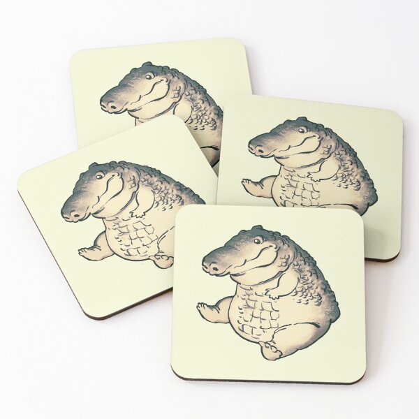 Item preview, Ransroom draws the sitting chonk crocodile toy / funny animal memes designed and sold by RansRoom.
