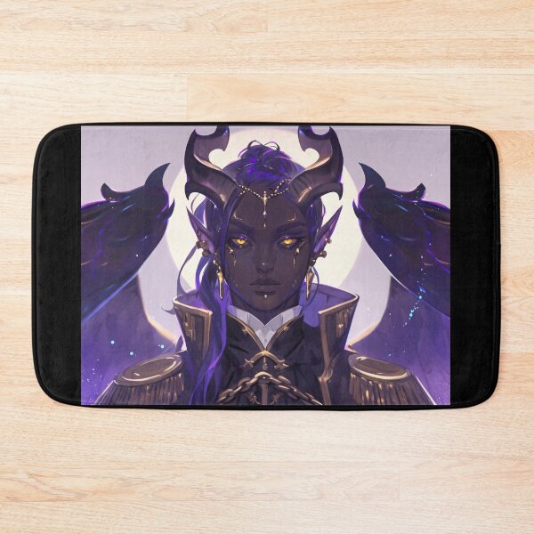 Item preview, Tiefling Raven Demoness designed and sold by VibeXVerse.