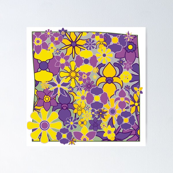 Item preview, Flower potpourri, nature inspired design, violet palette designed and sold by JoseYeste.