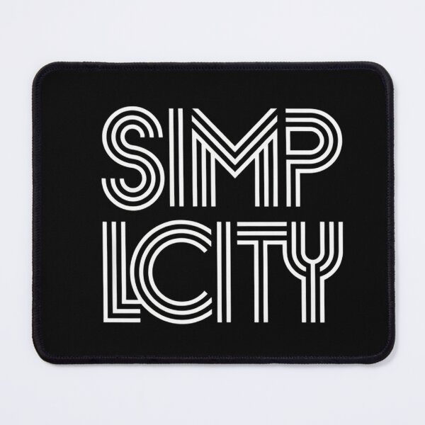 Item preview, Text "simplicity" with minimalist typography designed and sold by Zineshopz.