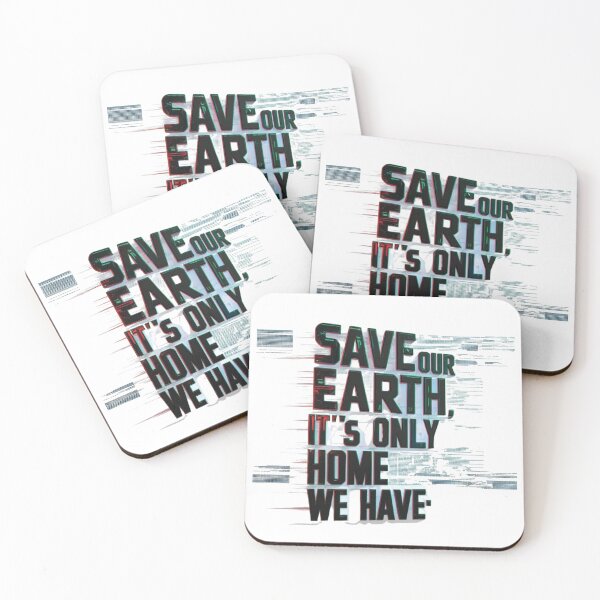 Item preview, Save Our Earth Glitch Typography designed and sold by ibobo4656.