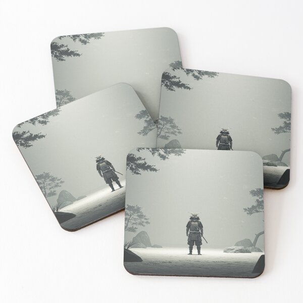Item preview, Samurai Standing in a Serene Garden designed and sold by store-wasabi.