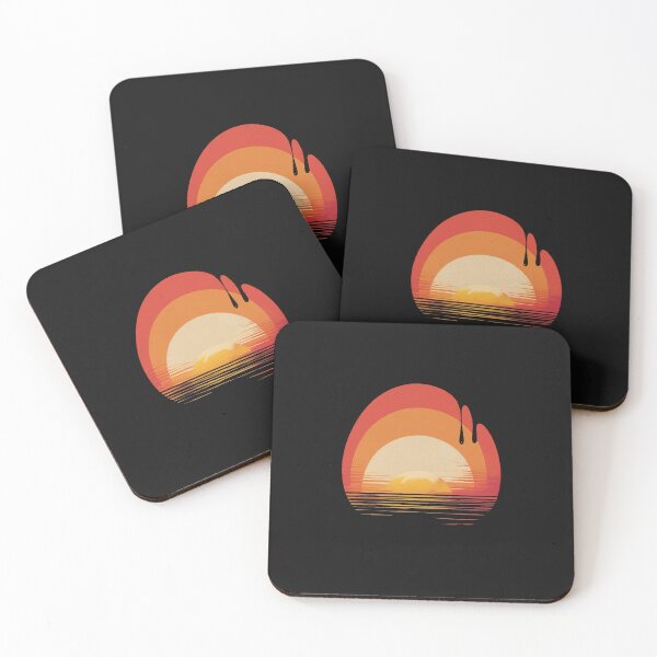 Item preview, Retro Sunset Dripping Aesthetic – Minimalist Vaporwave Art designed and sold by Moss and Moon Studio.