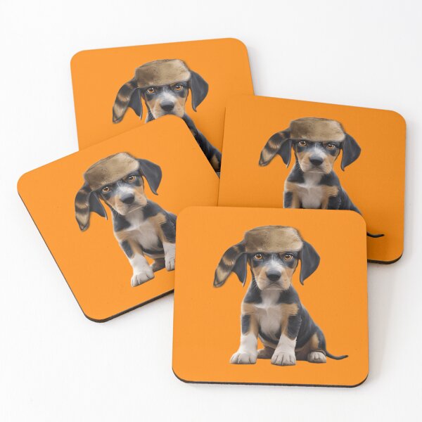 Item preview, BLUETICK COONHOUND IN HAT designed and sold by Pickle Wicked Designs.