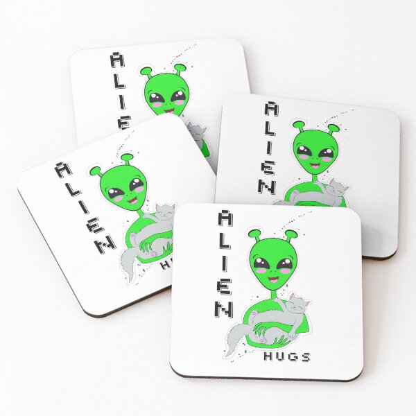 Item preview, Alien Hugs and cat designed and sold by SimoesArtistry.