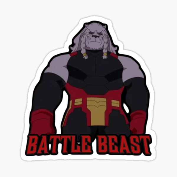 Item preview, Battle Beast Invincible Sticker designed and sold by ExplodingGold.