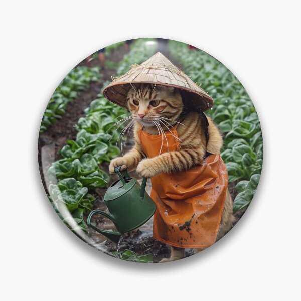 Item preview, Cat Watering Plants designed and sold by m-y-A-I-A-R-T-.